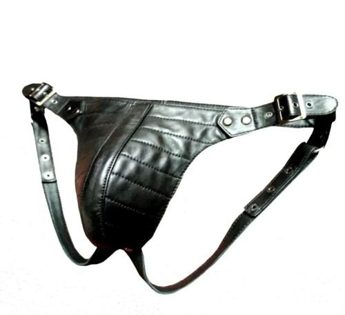 Men leather jockstrap - men’s, –