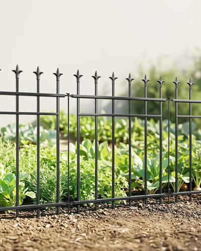 Metal garden fence pack - metal,