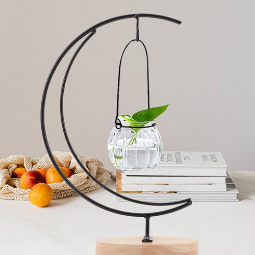Simple black iron hanging - black,