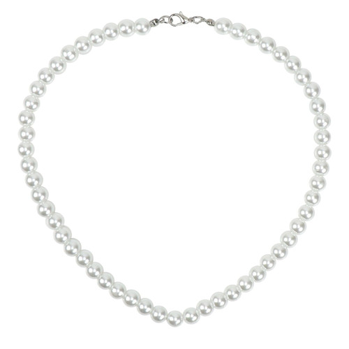 Long pearl necklace - long,