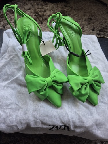 Zara green heels - zara,