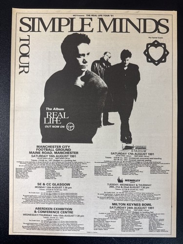 Simple minds real life - minds, tour
