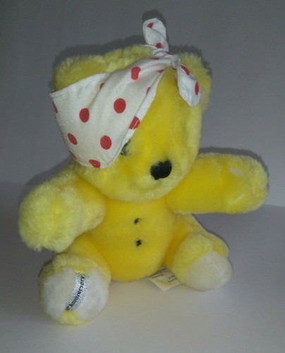 Pudsey teddy bear yellow plush - teddy,