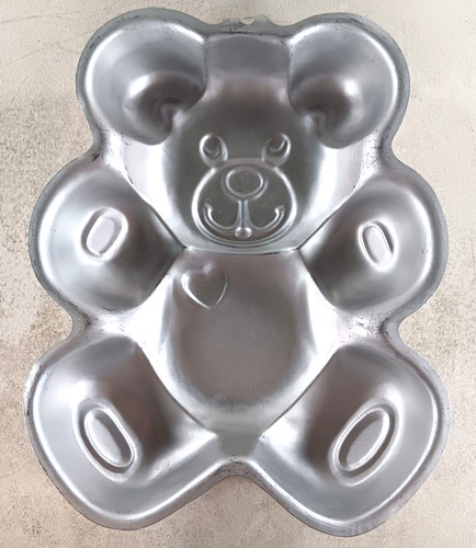 Teddy bear aluminum cake pan - cake,