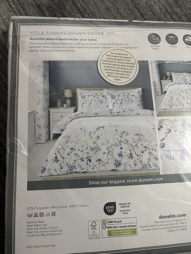 Dunelm double nola floral - dunelm,