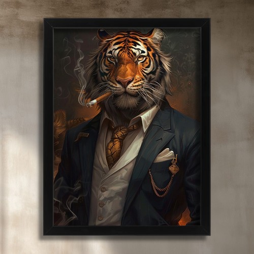 Tiger art print - tiger,