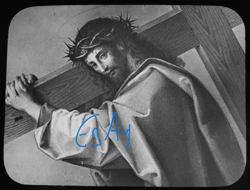 Jesus carrying the - the, cross
