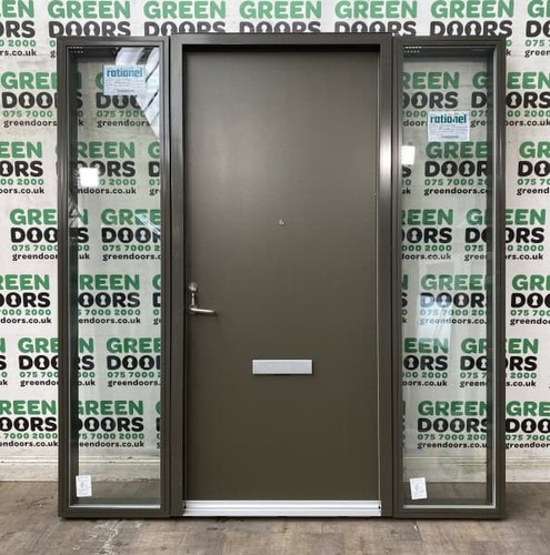 Front door with sidelights - front,