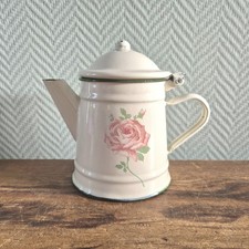 Vintage enamel roses coffee - enamel,