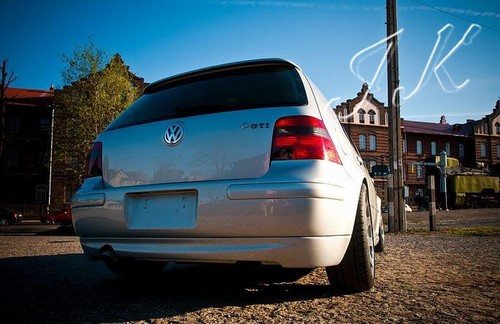 Rear lip spoiler - rear, golf