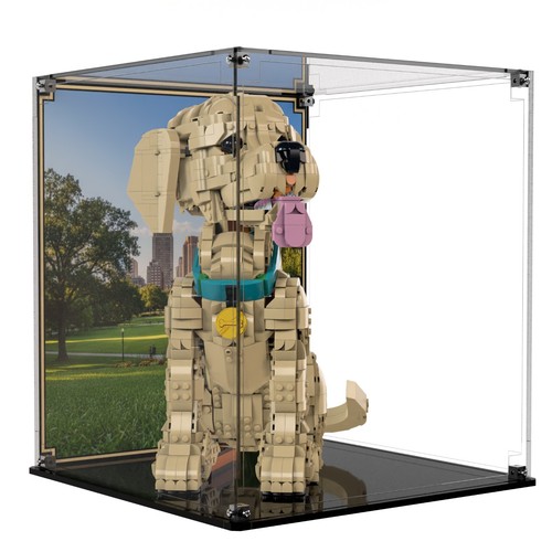 Brick display case for - brick, in