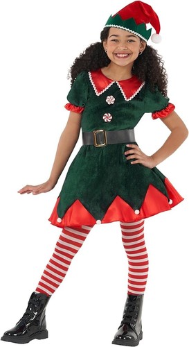 Girls christmas elf costume - girls,
