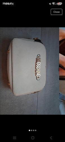 Moschino white long strap bag - moschino,
