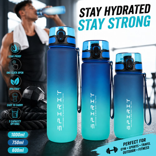 Gradient water bottle 600ml - gradient,