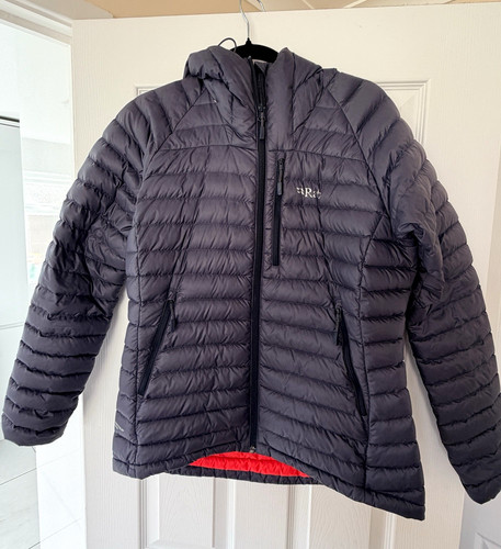 Rab women grey hooded - grey, down