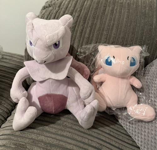 Pokemon mew mewtwo plush - &,