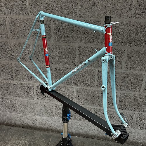 Vintage rotax steel frame blue - frame,