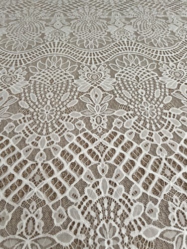 Ivory bridal scallop - , lace