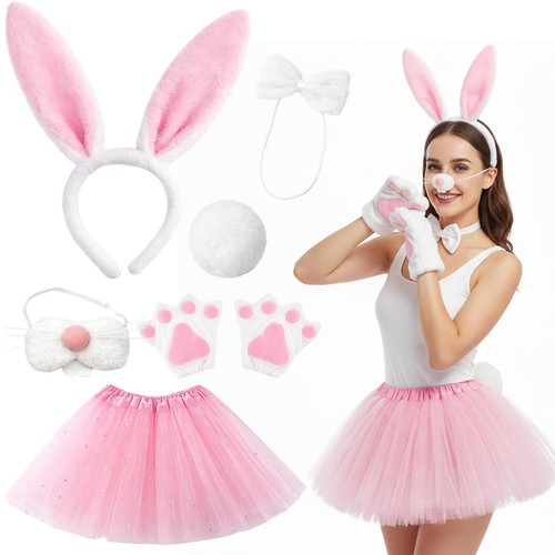 Pink bunny costume piece - bunny, costume,