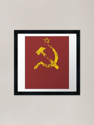 Russian soviet flag hammer and - soviet,