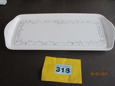 Eternal Beau Melamine Serving Sandwich Snack Tray approx 13” x 6”