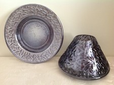 Yankee Candle Electric Blue Shade And Plate Set