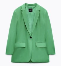 ZARA STRAIGHT SATIN BLAZER