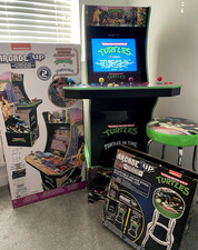 2019 1UP Teenage Mutant Ninja Turtles Home Arcade Machine + STOOL + RISER + Box