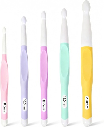 5pcs large crochet hook set - hook, 8