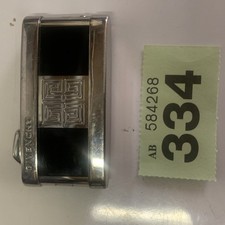 GIVENCHY  G3900 Black / Silver Colour GAS  LIGHTER For Parts Repair Lot334