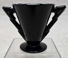 VTG MCM Black Amethyst Glass -