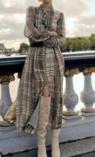 Zara Plaid Check Midi Necktie