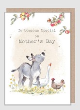 Cute Mothers Day Card Donkey