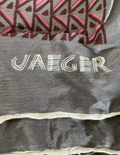 Jaeger Silk Scarf Pink Grey
