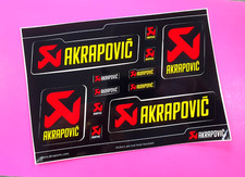 AKRAPOVIC Stickers Decals . Glossy paper . Decorative . Not Heatproof. Genuine