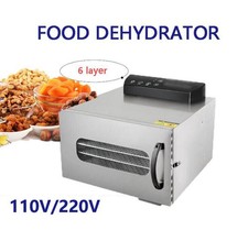 Commercial 6 Trays Electric Fruit Jerky Beef Meat Dryer Food Dehydrator Machine