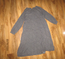 OLIVE CLOTHING Grey print 3 tier Dress size about L 14 UK