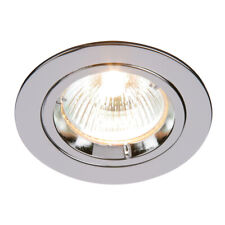 Saxby Cast Fixed or Tilt Twist Lock GU10 Mains 240V Downlight Recessed Spotlight