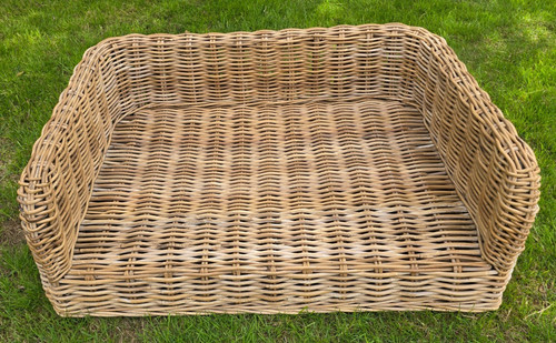 Large wicker dog - wicker,