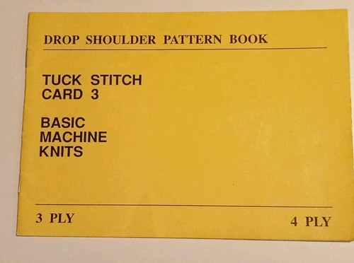 Machine knitting booklet basic - machine, booklet-basic