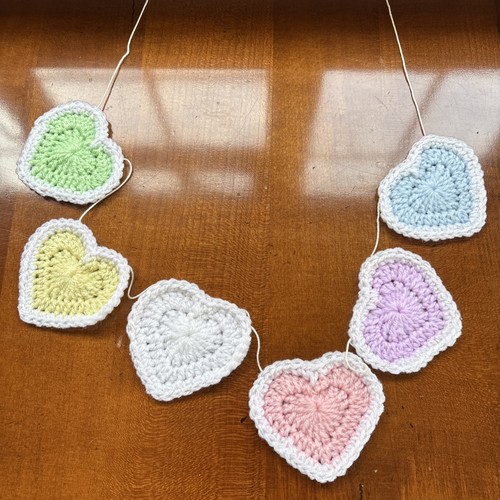Crocheted pastel coloured - crocheted,
