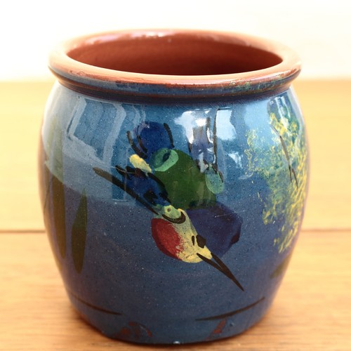 Torquay pottery kingfisher pot - pottery,