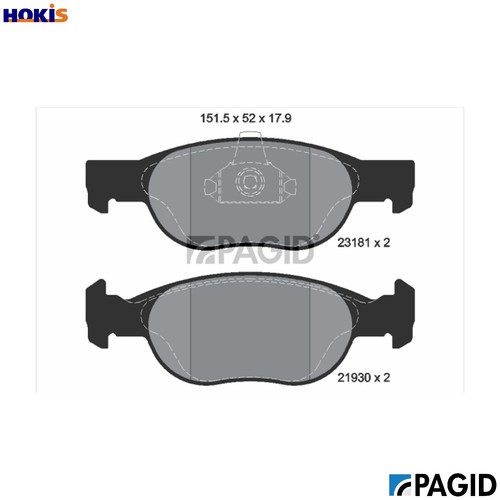 Brake pad set - pad,