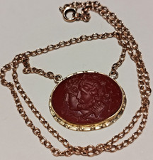 Antique 9ct Gold Carved