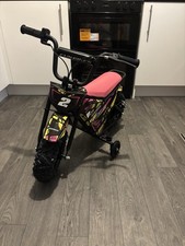 FunBikes MB 43cm Motorbike 250W Electric Kids Monkey Bike Black