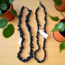 Blue Goldstone and Black Onyx