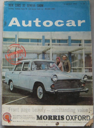 Autocar magazine march - march, 1963