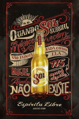 Sol beer chalkboard - chalkboard, advert