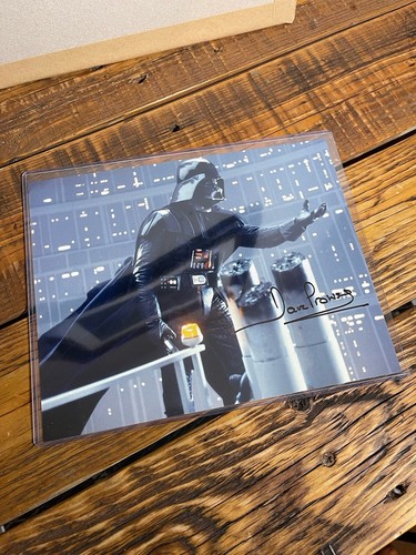 Dave prowse signed vader photo - signed,
