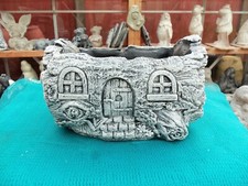 Concrete garden statue log - garden,